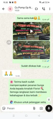 Testimonial Papan Bunga probolinggo